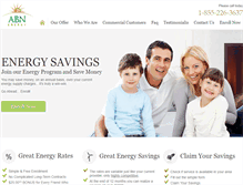 Tablet Screenshot of abnenergy.com